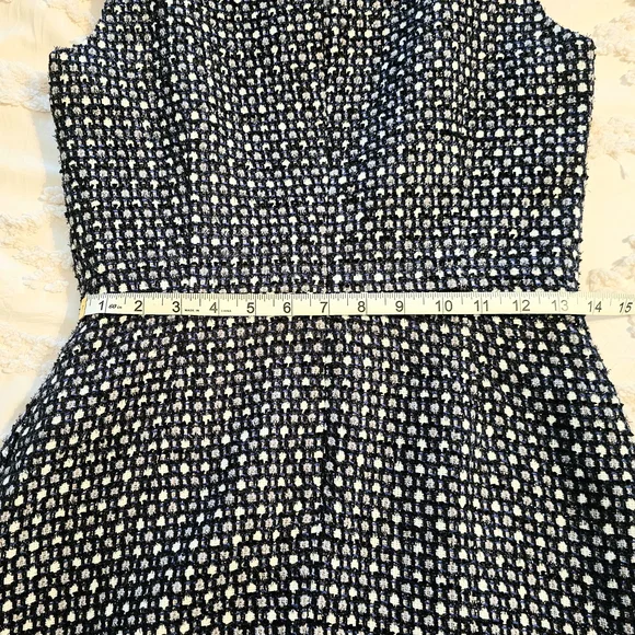 Banana Republic Black, Blue and White Midi Dress - Picture 11 of 15